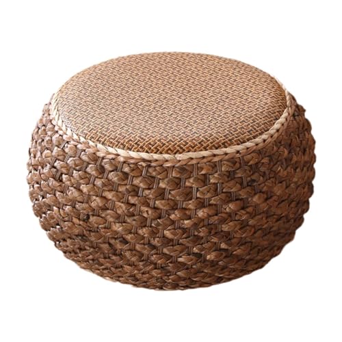 MagiDeal Pouf Ottoman Sofa Hocker kreativer handgefertigter Fußhocker Round Fußstütze für Heimdekoration Wohnzimmerwohnheim Apartment von MagiDeal