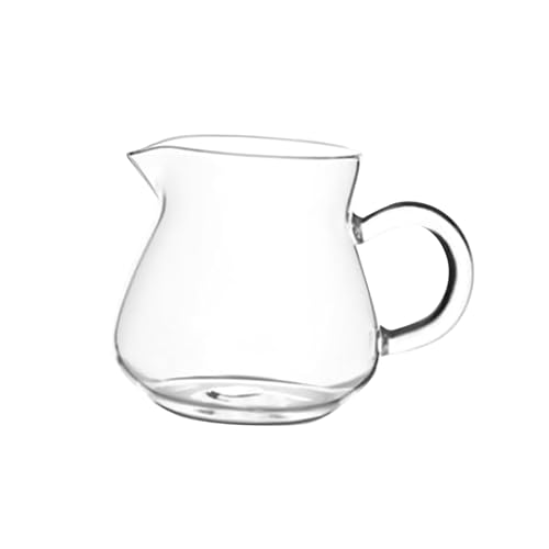 MagiDeal Sahnekännchen, Teetasse, Milchkännchen, Teekanne, Teekessel, transparenter Milchausgießer, Mini-Karaffe, Kaffeetasse für Latte, Milch, Tee, 250 ml 7 x 5.5 x 8.3 cm von MagiDeal