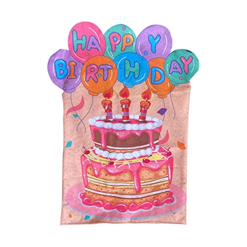 MagiDeal Stuhlbezug, Geburtstags-Stuhlbezug für Kinder, bunter Geburtstags-Sitzbezug für Klassenzimmer, Stuhl-Geburtstagsstuhl-Dekorationen für Zuhause, Party, von MagiDeal