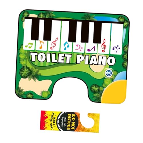 MagiDeal Toilettenklaviermatte Musikbodenmatte 3 Modi Geschenk wasserdicht klingender Teppiche Elektronischer Organ Teppich für Badezimmer Haus Gästezimmer von MagiDeal