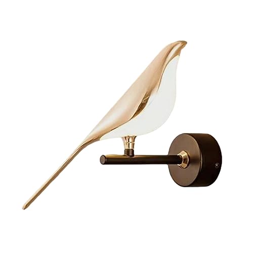 MagiDeal Vogel-Wandleuchte, Wandleuchte für den Innenbereich, Nachttisch-Wandleuchte, Wandbeleuchtung, LED-Wandleuchten für Treppen, Wohnzimmer, Flur, EIN warmes Vogellicht von MagiDeal