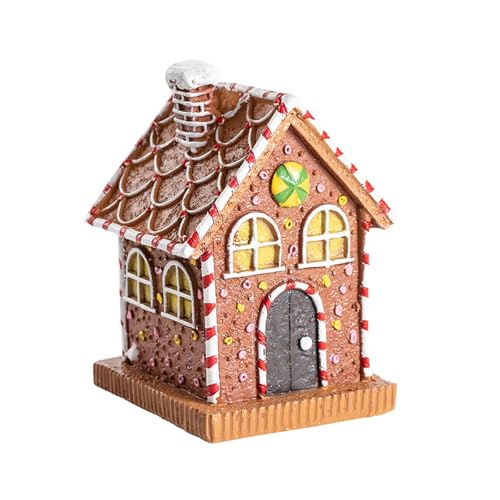 MagiDeal Weihnachtsdorfhaus-Figur, Weihnachtsdekor, kleine Lebkuchenhaus-Skulptur aus Harz für Festivalpartys, Regal, Kamin, Büro MagiDeal Weihnachtsdorfhaus-Figur, Weihnachtsdekor, kleine Lebkuchenhaus-Skulptur aus Harz für Festivalpartys, Regal, Kamin, Büro von MagiDeal
