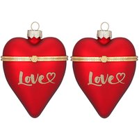 MAGIC by Inge Christbaumschmuck "Merry Red, Weihnachtsdeko rot, Christbaumschmuck", (Set, 2 tlg.) von Magic By Inge