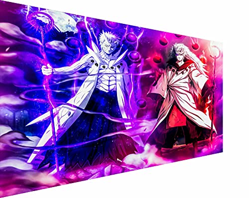 Magic Canvas Art - Bilder Anime Naruto Manga Leinwandbild 1- teilig Hochwertiger Kunstdruck modern Wandbilder Wanddekoration Design Wand Bild, Größe: 80 x 60 cm von Magic Canvas Art