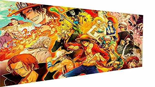 Magic Canvas Art - Bilder Anime One Piece Manga Leinwandbild 1- teilig Hochwertiger Kunstdruck modern Wandbilder Wanddekoration Design Wand Bild – P5178, Größe: 180 x 100 cm von Magic Canvas Art