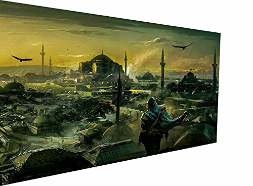 Magic Canvas Art - Bilder Assassin’s Creed Game Leinwandbild 1- teilig Hochwertiger Kunstdruck modern Wandbilder Wanddekoration Design Wand Bild, Größe: 120 x 60 cm von Magic Canvas Art