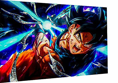 Magic Canvas Art - Bilder Dragon Ball Son Goku Anime Leinwandbild 1- teilig Hochwertiger Kunstdruck modern Wandbilder Wanddekoration Design Wand Bild – A3548, Größe: 60 x 40 cm von Magic Canvas Art