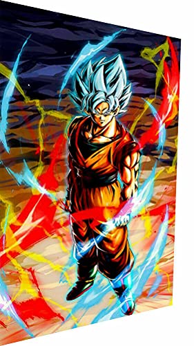 Magic Canvas Art - Bilder Dragon Ball Son-Goku Leinwandbild 1- teilig Hochwertiger Kunstdruck modern Wandbilder Wanddekoration Design Wand Bild, Größe: 60 x 30 cm von Magic Canvas Art