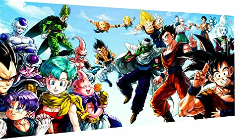 Magic Canvas Art - Bilder Dragon Ball Z Leinwandbild 1- teilig Hochwertiger Kunstdruck modern Wandbilder Wanddekoration Design Wand Bild, Größe: 150 x 100 cm von Magic Canvas Art