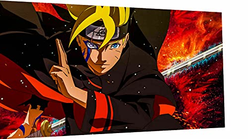 Magic Canvas Art - Bilder Naruto Anime Boruto Leinwandbild 1- teilig Hochwertiger Kunstdruck modern Wandbilder Wanddekoration Design Wand Bild – A3718, Größe: 180 x 100 cm von Magic Canvas Art