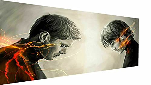 Magic Canvas Art - Bilder Serie Supernatural Mystery Leinwandbild 1- teilig Hochwertiger Kunstdruck modern Wandbilder Wanddekoration Design Wand Bild, Größe: 120 x 80 cm von Magic Canvas Art