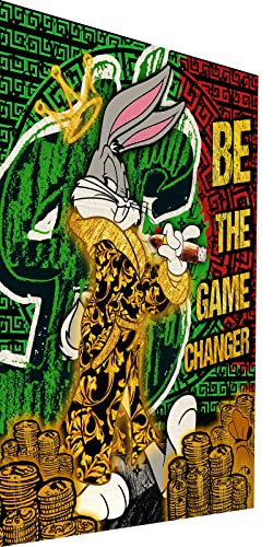 Magic Canvas Art Bugs Bunny Changer Pop Art Leinwandbild 1- teilig Hochwertiger Kunstdruck Wandbilder – B8458, Material: Poster ungerahmt, Größe: 60 x 40 cm von Magic Canvas Art