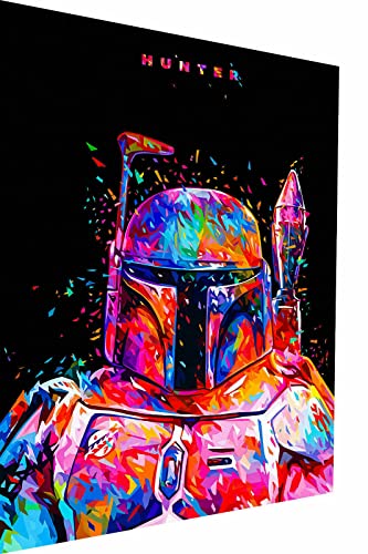 Magic Canvas Art Hunter Star Wars AbstraktLeinwandbild 1- teilig Hochwertiger Kunstdruck Wandbilder – B8116, Größe: 40 x 30 cm von Magic Canvas Art