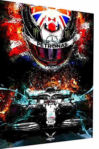 Magic Canvas Art Leinwand F1 Formel1 Lewis Hamilton Leinwandbild 1- teilig Hochwertiger Kunstdruck Wandbilder – B8138, Größe: 60 x 40 cm Magic Canvas Art Leinwand F1 Formel1 Lewis Hamilton Leinwandbild 1- teilig Hochwertiger Kunstdruck Wandbilder – B8138, Größe: 60 x 40 cm von Belvina