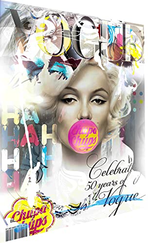 Magic Canvas Art Marilyn Monroe Pop Art Leinwandbild 1- teilig Hochwertiger Kunstdruck Wandbilder – B8342, Material: Leinwand, Größe: 120x80 cm von Magic Canvas Art