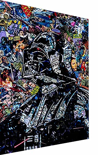 Magic Canvas Art Star Wars Charakter Leinwandbild 1- teilig Hochwertiger Kunstdruck Wandbilder – P5360, Größe: 100 x 75 cm von Magic Canvas Art