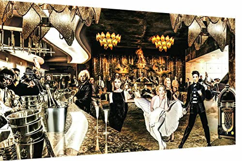 Magic Canvas Art Stars Weltbekanntheiten Leinwandbild 1- teilig Hochwertiger Kunstdruck Wandbilder – B8152, Größe: 150 x 100 cm von Magic Canvas Art