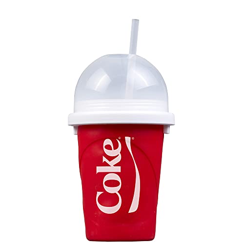 Magic Freez Slushy Maker – Tragbarer Slushy Becher aus Silikon mit 2-in-1 Strohhalm und Löffel – Slush Ice Maker für erfrischende Slushies – Slushi Cup zum Slush Eis selbermachen – 370ml von Magic Freez