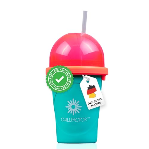 Magic Freez Slushy Maker – Tragbarer Slushy Becher aus Silikon mit 2-in-1 Strohhalm und Löffel – Slush Ice Maker für erfrischende Slushies – Slushi Cup zum Slush Eis selbermachen – 370ml Magic Freez Slushy Maker – Tragbarer Slushy Becher aus Silikon mit 2-in-1 Strohhalm und Löffel – Slush Ice Maker für erfrischende Slushies – Slushi Cup zum Slush Eis selbermachen – 370ml von Magic Freez