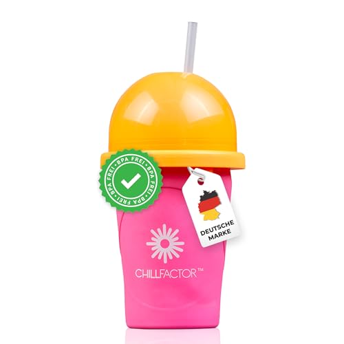 Magic Freez Slushy Maker – Tragbarer Slushy Becher aus Silikon mit 2-in-1 Strohhalm und Löffel – Slush Ice Maker für erfrischende Slushies – Slushi Cup zum Slush Eis selbermachen – 370ml Magic Freez Slushy Maker – Tragbarer Slushy Becher aus Silikon mit 2-in-1 Strohhalm und Löffel – Slush Ice Maker für erfrischende Slushies – Slushi Cup zum Slush Eis selbermachen – 370ml von Magic Freez