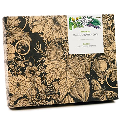 Magic Garden Seeds - Essbare Blüten (Bio) - Samen Geschenk Set mit 4 schönen und aromatischen Blumen Sorten - Blühpflanzen Anzuchtset mit Borretsch, Studentenblume, Ringelblume und Kapuzinerkresse Magic Garden Seeds - Essbare Blüten (Bio) - Samen Geschenk Set mit 4 schönen und aromatischen Blumen Sorten - Blühpflanzen Anzuchtset mit Borretsch, Studentenblume, Ringelblume und Kapuzinerkresse von Magic Garden Seeds