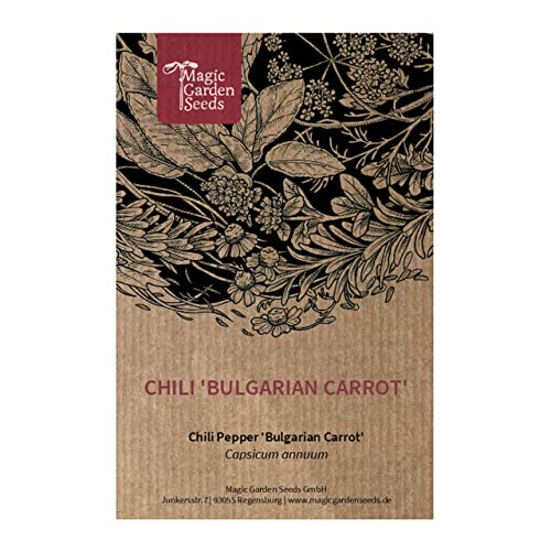 Chili 'Bulgarian Carrot' (Capsicum annuum) - ca. 10 Samen von Magic Garden Seeds