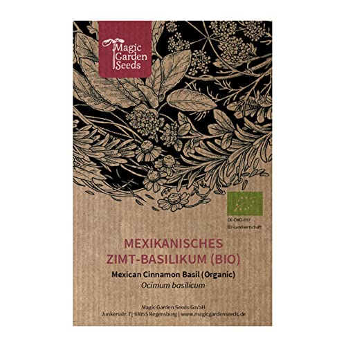 Mexikanisches Zimt-Basilikum (Ocimum basilicum) Bio - ca. 400 Samen von Magic Garden Seeds
