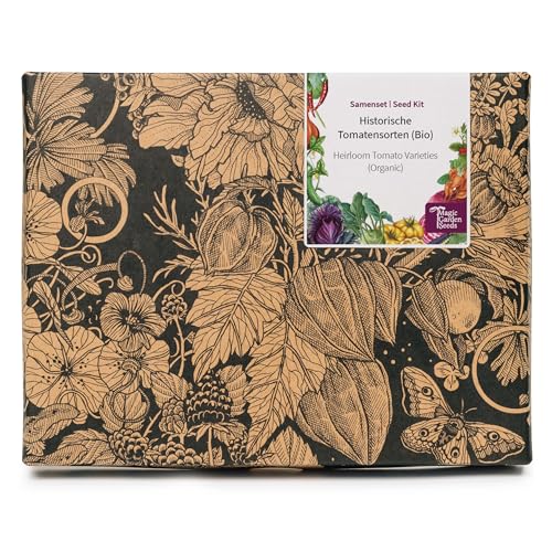 Magic Garden Seeds - Historische Tomatensorten (Bio) - Samen Geschenk Set mit Saatgut für 4 robuste Bio Tomaten Sorten - 2 klassische Tomatensorten und je einmal Cocktail und Wild Tomaten Samen Magic Garden Seeds - Historische Tomatensorten (Bio) - Samen Geschenk Set mit Saatgut für 4 robuste Bio Tomaten Sorten - 2 klassische Tomatensorten und je einmal Cocktail und Wild Tomaten Samen von Magic Garden Seeds