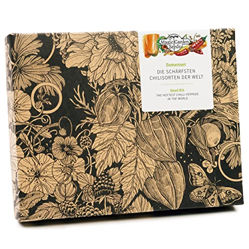 Die schärfsten Chilisorten der Welt - Samen-Geschenkset mit 5 echt heißen Sorten Die schärfsten Chilisorten der Welt - Samen-Geschenkset mit 5 echt heißen Sorten von Magic Garden Seeds