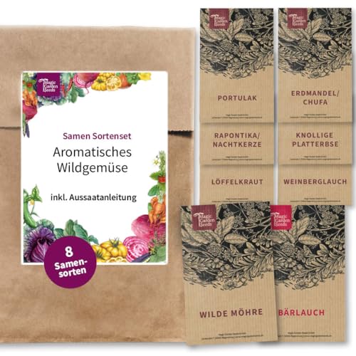 Aromatisches Wildgemüse - Samenset mit 8 eher unbekannte Geheimtip-Gemüsesorten für den Garten Aromatisches Wildgemüse - Samenset mit 8 eher unbekannte Geheimtip-Gemüsesorten für den Garten von Magic Garden Seeds