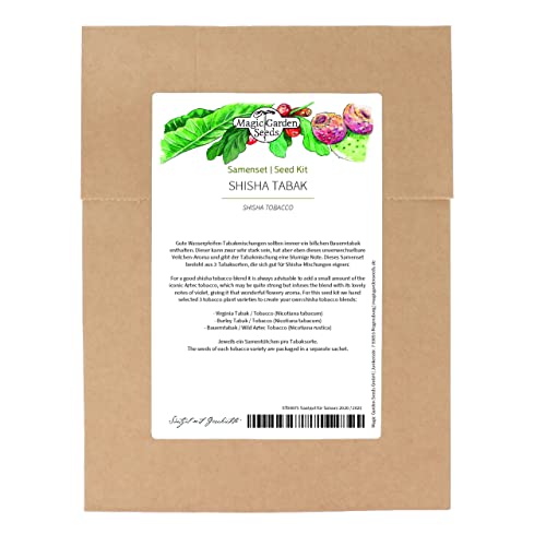 Shisha Tabak Samenset mit 3 Tabaksorten für Wasserpfeifentabak-Mischungen von Magic Garden Seeds