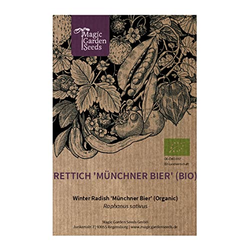 Weißer Rettich 'Münchner Bier' (Raphanus sativus) 100 Samen bayrischer Garten-Rettich (Bio) von Magic Garden Seeds