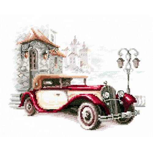Magic Needle 110-022 ZW Retro Auto. Old car Kreuzstichset mit Zählmuster Zweigart Edition, Baumwolle, multifarbig, 20x16cm Magic Needle 110-022 ZW Retro Auto. Old car Kreuzstichset mit Zählmuster Zweigart Edition, Baumwolle, multifarbig, 20x16cm von Magic Needle