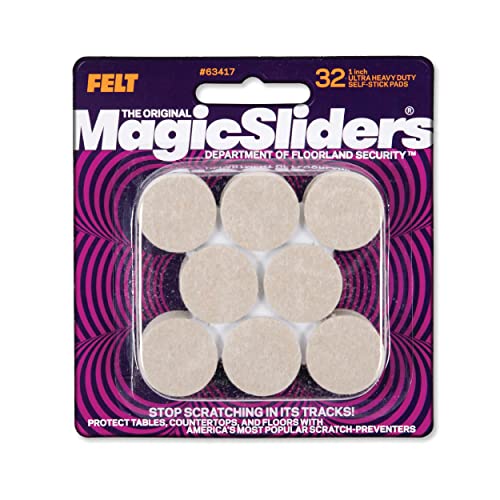 Magic Sliders 63417 Filzpads, sehr robust, selbstklebend, 2,5 cm, Haferflocken von Magic Sliders