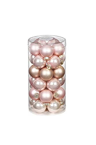 MAGIC Weihnachtskugeln Glas 4cm x 30 Stück Christbaumkugeln Pearly Rose von Magic: The Gathering