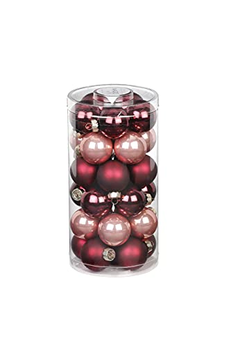 MAGIC Weihnachtskugeln Glas 4cm x 30 Stück Christbaumkugeln Vintage Rose von Magic: The Gathering
