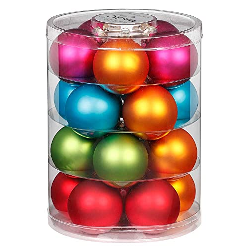 MAGIC Weihnachtskugeln Glas 6cm 20 STK. Christbaumkugeln (Mille Fiori (Mehrfarbig Bunt)) von Magic: The Gathering