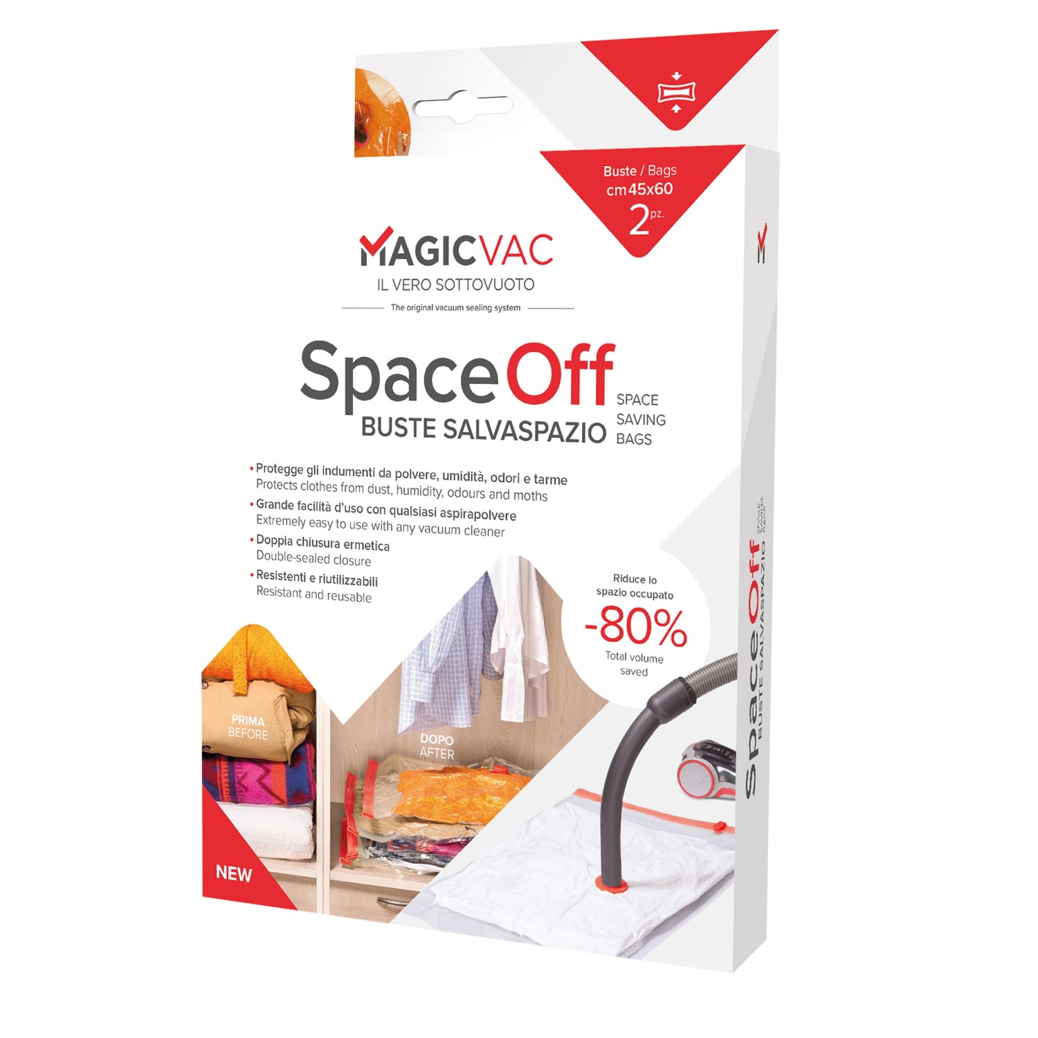 Magic Vac Vakuumbeutel-Set Big Box für Kleidung 7-teilig Magic Vac Vakuumbeutel-Set Big Box für Kleidung 7-teilig von Magic Vac