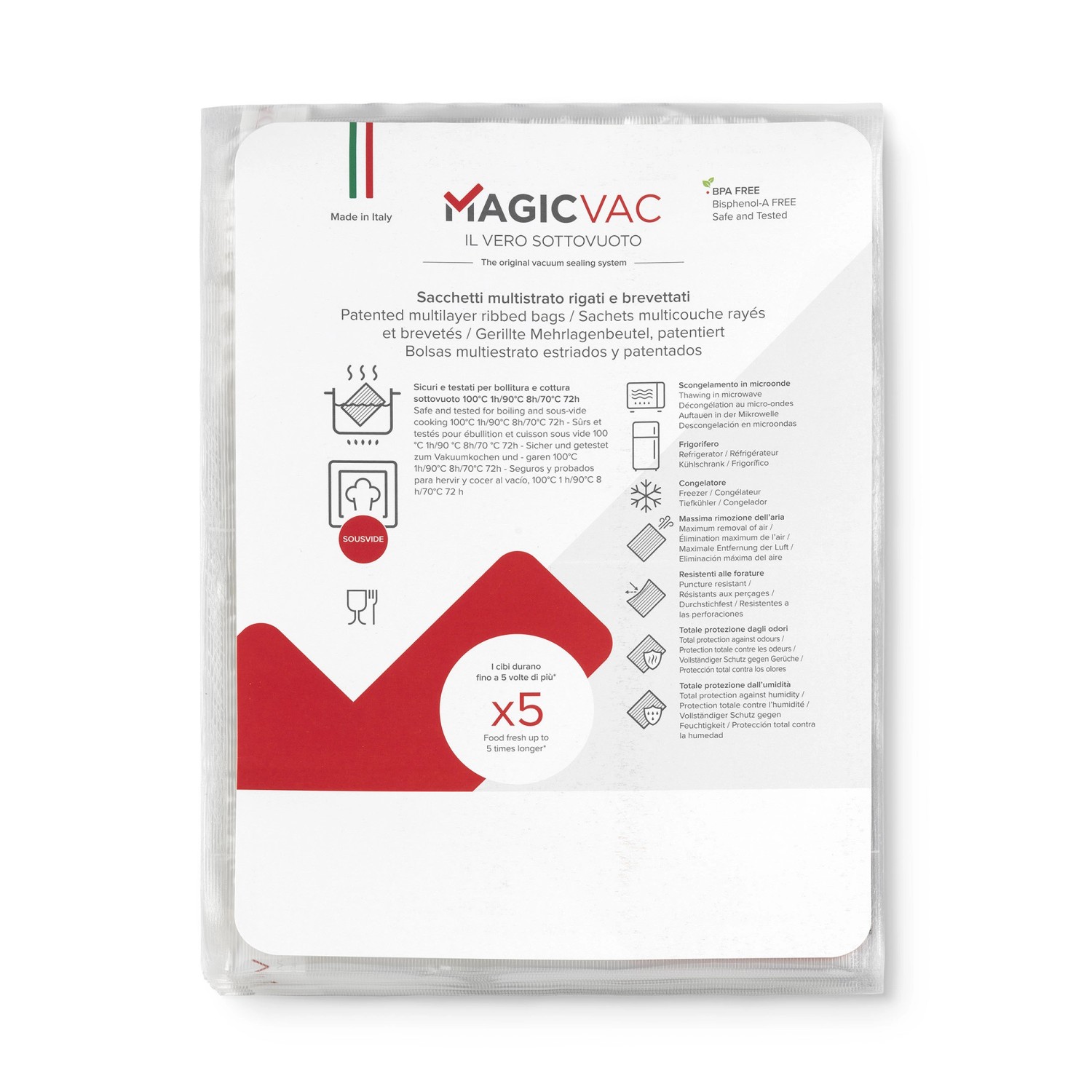 Magic Vac Vakuumierbeutel ACO1036 mit Label 30 cm x 40 cm 50 Stück Magic Vac Vakuumierbeutel ACO1036 mit Label 30 cm x 40 cm 50 Stück von Magic Vac