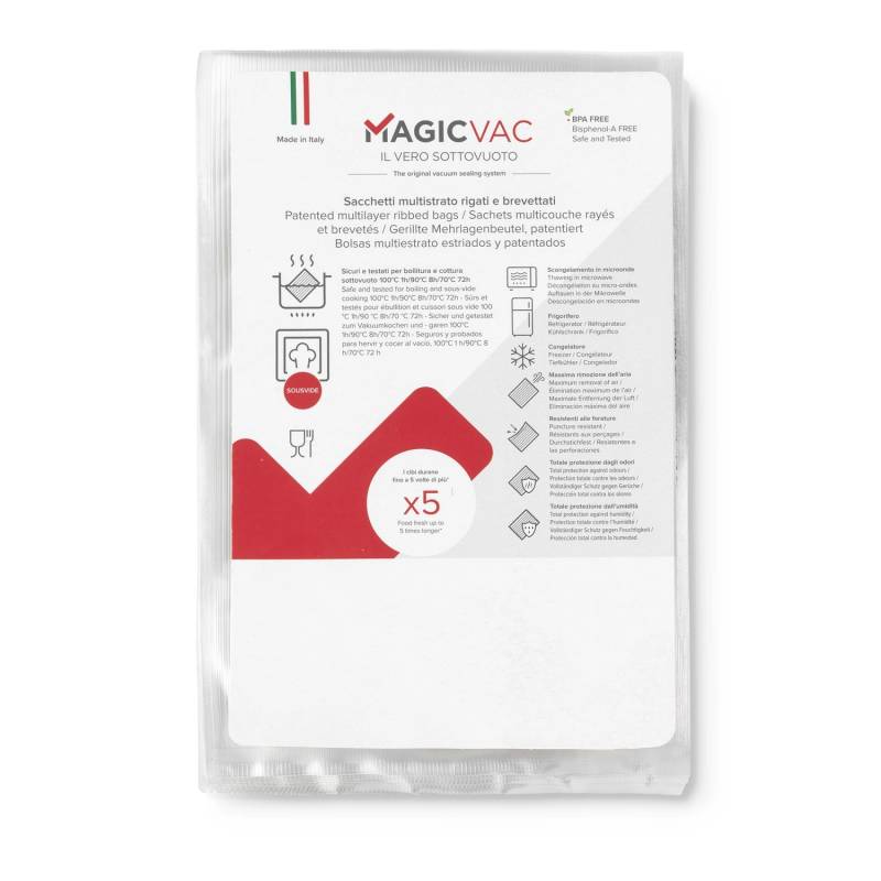 Magic Vac Vakuumierbeutel ACO1059 Transparent 20 cm x 30 cm 50 Stück von Magic Vac