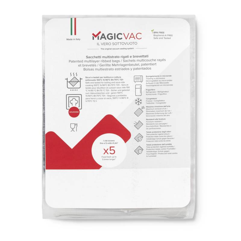 Magic Vac Vakuumierbeutel ACO1064 Transparent 30 cm x 40 cm 50 Stück von Magic Vac