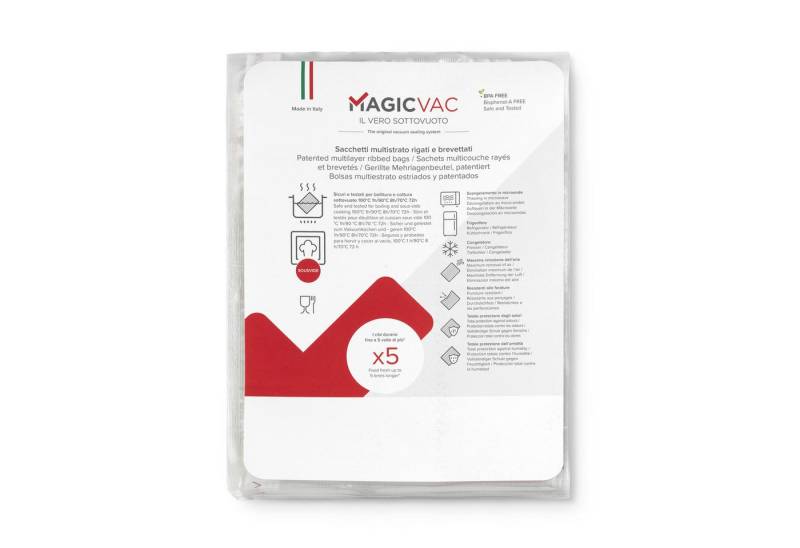Magic Vac Vakuumierbeutel MAGICVAC Vakuumierbeutel mit Label ACO1036 30x40 cm 50St von Magic Vac