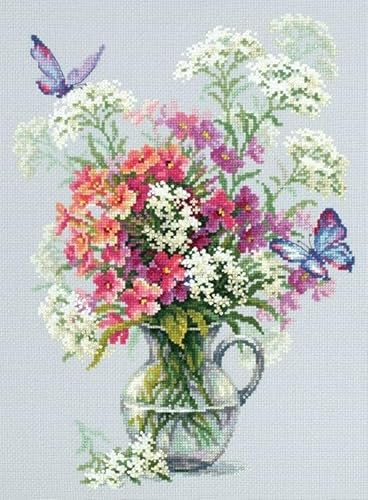 Magic Needle 100-081 ZW Phlox und Schafgarbe Kreuzstichset mit Zählmuster Zweigart Edition, Baumwolle, multifarbig, 24x33cm Magic Needle 100-081 ZW Phlox und Schafgarbe Kreuzstichset mit Zählmuster Zweigart Edition, Baumwolle, multifarbig, 24x33cm von Magic Needle