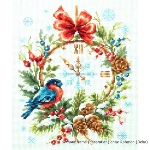 Magic Needle 100-243 ZW Weihnachtszeit Kreuzstichset mit Zählmuster Zweigart Edition, Baumwolle, multifarbig, 17x22cm von Magic Needle