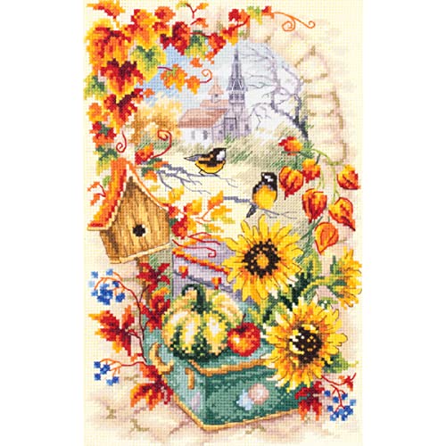 Magic Needle 250-734 ZW Herbstgeschichte Kreuzstichset mit Zählmuster Zweigart Edition, Baumwolle, multifarbig, 17x27cm Magic Needle 250-734 ZW Herbstgeschichte Kreuzstichset mit Zählmuster Zweigart Edition, Baumwolle, multifarbig, 17x27cm von Magic Needle