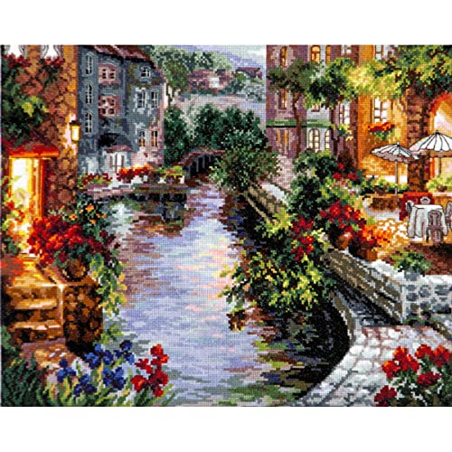 Magic Needle 46-02 ZW Abend in Venedig Kreuzstichset mit Zählmuster Zweigart Edition, Baumwolle, multifarbig, 40x32cm Magic Needle 46-02 ZW Abend in Venedig Kreuzstichset mit Zählmuster Zweigart Edition, Baumwolle, multifarbig, 40x32cm von Magic Needle