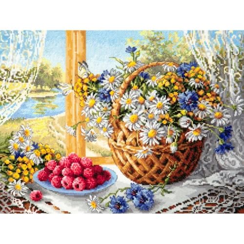 Magic Needle 50-06 ZW Sommermorgen Kreuzstichset mit Zählmuster Zweigart Edition, Baumwolle, multifarbig, 40x30cm Magic Needle 50-06 ZW Sommermorgen Kreuzstichset mit Zählmuster Zweigart Edition, Baumwolle, multifarbig, 40x30cm von Magic Needle