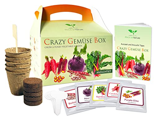 Magic of Nature Crazy Gemüse Box - Samen Anzuchtset - 5 Irre Gemüse Sorten zum Selberzüchten oder zum Verschenken Magic of Nature Crazy Gemüse Box - Samen Anzuchtset - 5 Irre Gemüse Sorten zum Selberzüchten oder zum Verschenken von Magic of Nature
