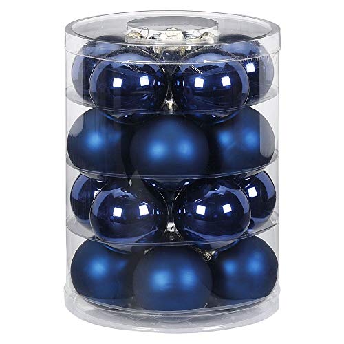 MAGIC Weihnachtskugeln Glas 6cm 20 STK. Christbaumkugeln Farbe: Midnight Blue - dunkelblau von Magic: The Gathering