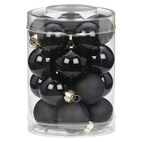 Magic Baumkugel Glas 3cm Ebony Black 20 Christbaumkugeln in einer Box von Magic